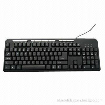 USB Keyboard with 15 Mutilmedia Keys, 1.4m Cable, but Good Quality